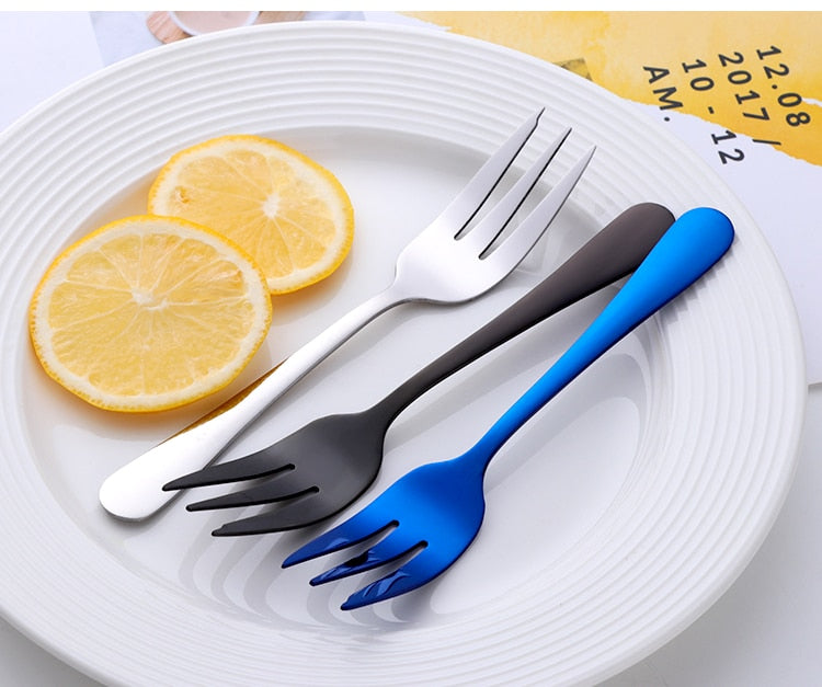 Stainless Steel Dessert Fork Brandon (8 Colors)