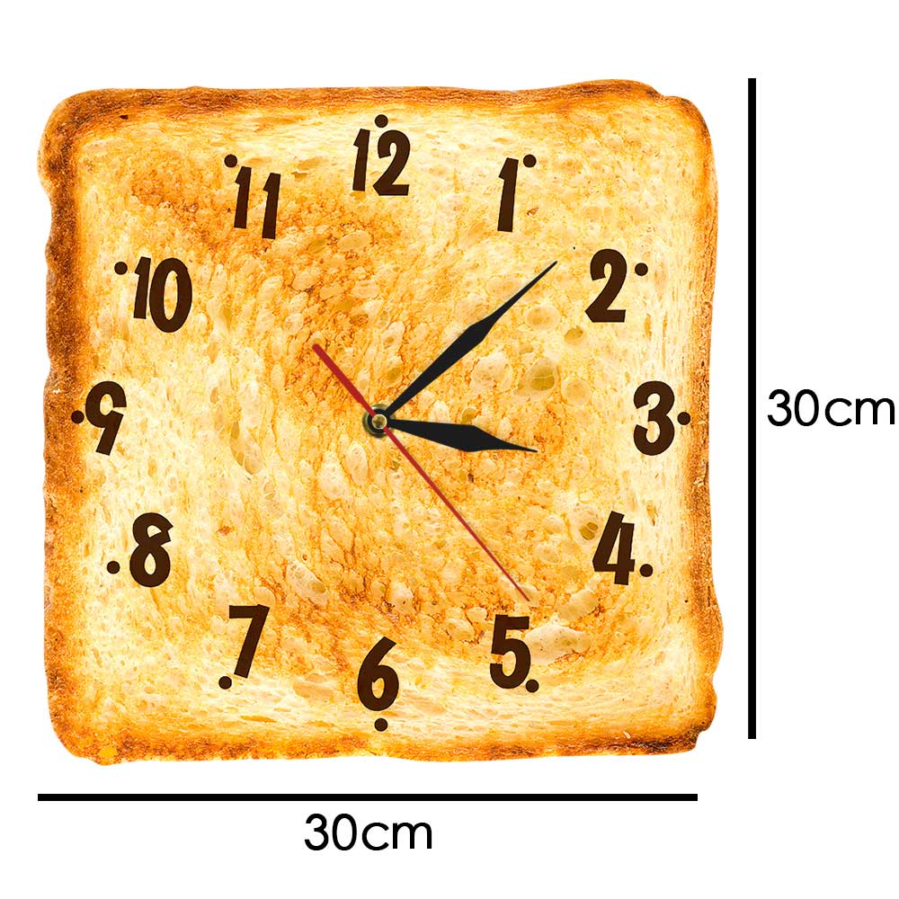 Toasted Bread Kitchen Wall Clock