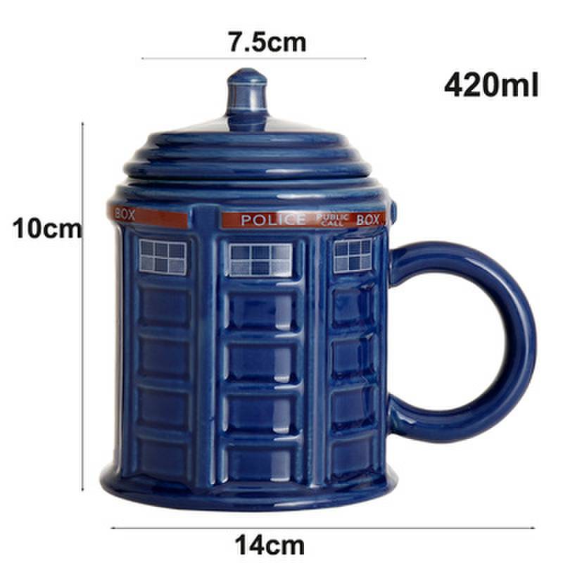 Tazas de cerámica Doctor Who Blanca