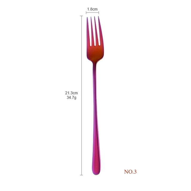 Stainless Steel Dinner Fork Kube (8 Colors)