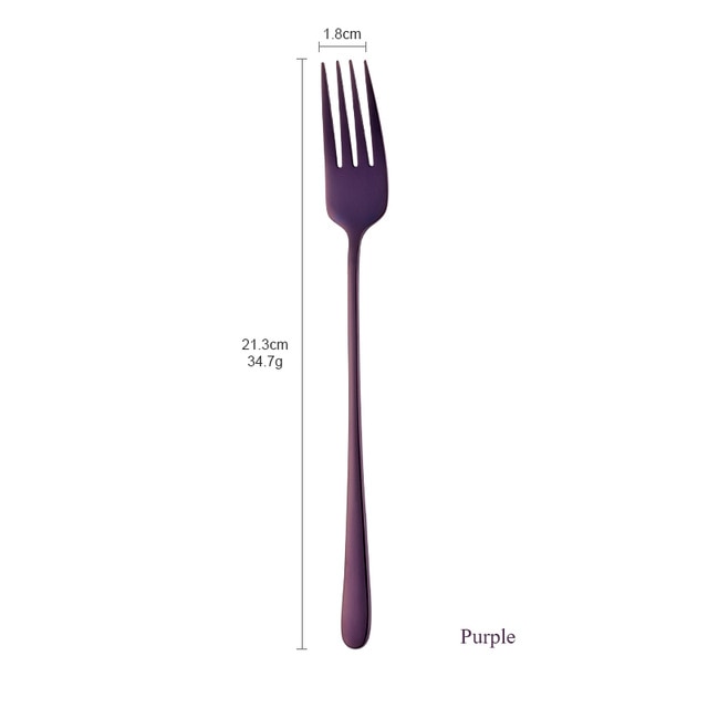 Stainless Steel Dinner Fork Kube (8 Colors)