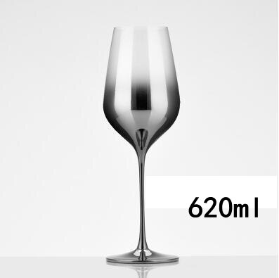 Verre de vin en cristal argenté (4 modèles)
