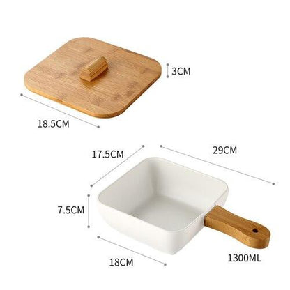 Ceramic Dish With Lid Marc (4 Colors)