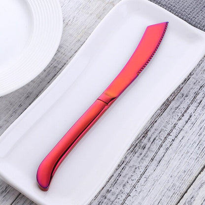Stainless Steel Steak Knife Sharp Set Deveron (8 Colors)