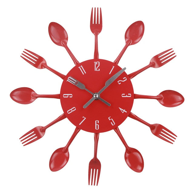 Cutlery Wall Clock Gustav (5 Colors)