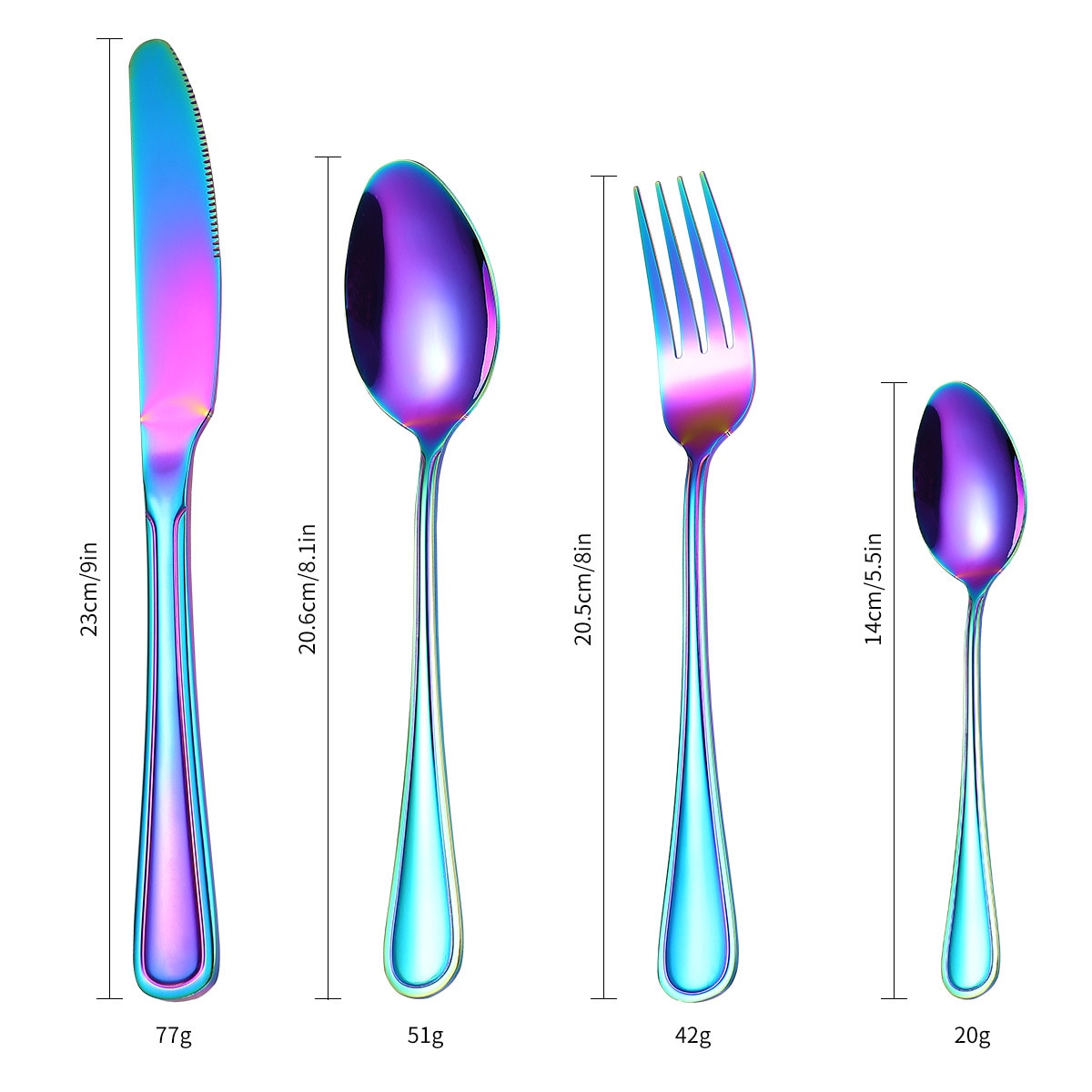 Stainless Steel Cutlery Set Foyle (5 Colors)