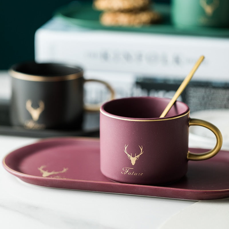 Kaffeetasse Set Tawe (4 Farben)
