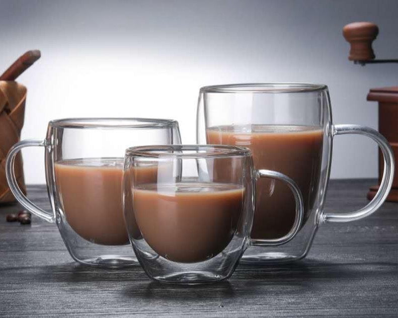 Transparent Coffee Glass Oscar (2 Capacities)