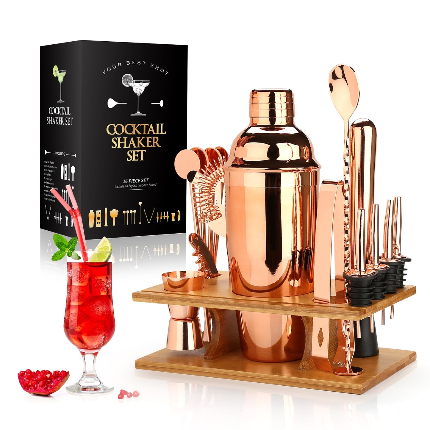 Cocktail Shaker Making Set Peña (2 couleurs)