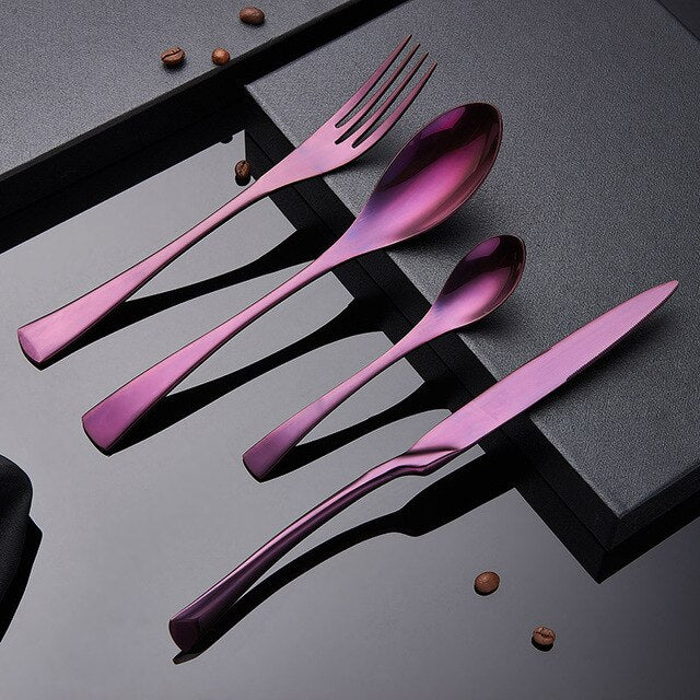 Stainless Steel Cutlery Dinnerware Set Denali (6 Colors)