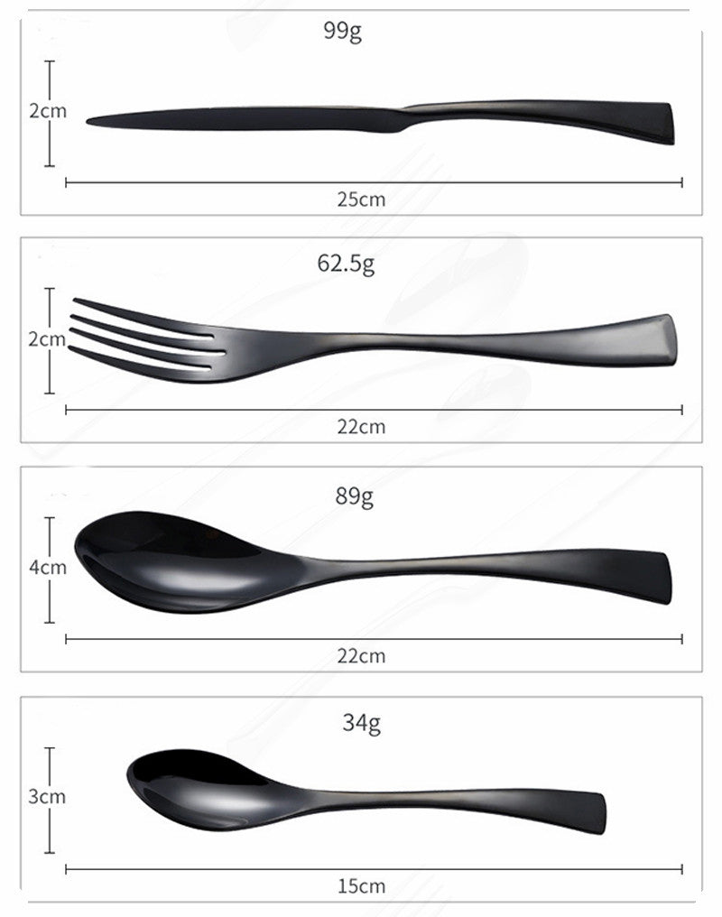 Stainless Steel Cutlery Dinnerware Set Denali (6 Colors)