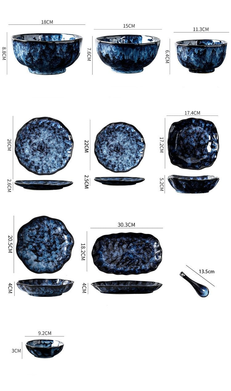 Ceramic Dinner Plates and Bowls Oich