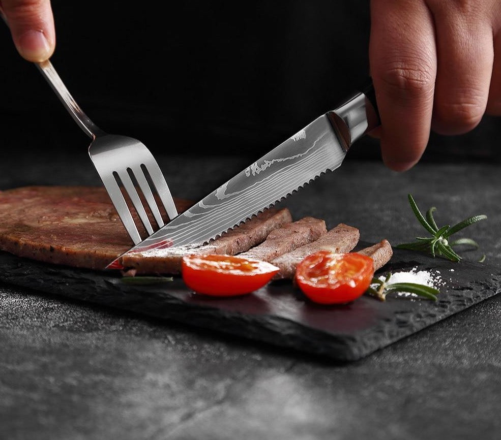 Set Of 3 Steak Knife Neige