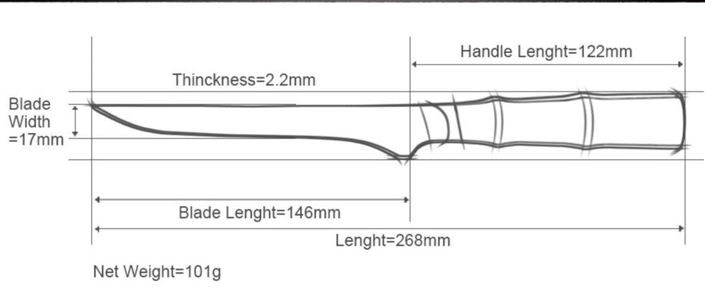 Damascus Steel Boning Knife Toolik