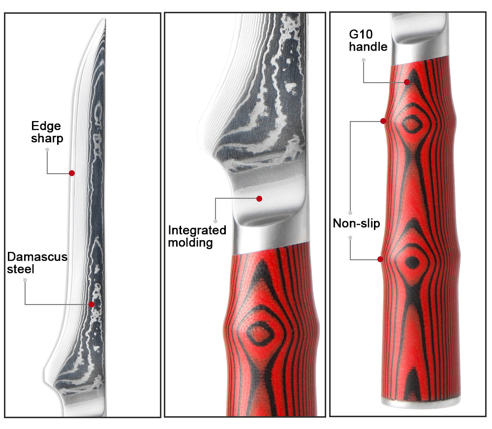 Damascus Steel Boning Knife Toolik