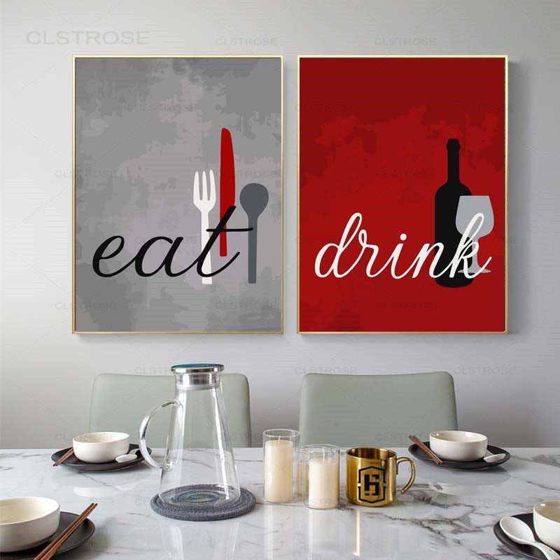 Kitchen Canvas Paul (3 Models and 2 Sizes)