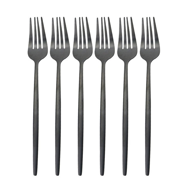 Stainless Steel Dinner Fork Set Estanes (10 Colors)