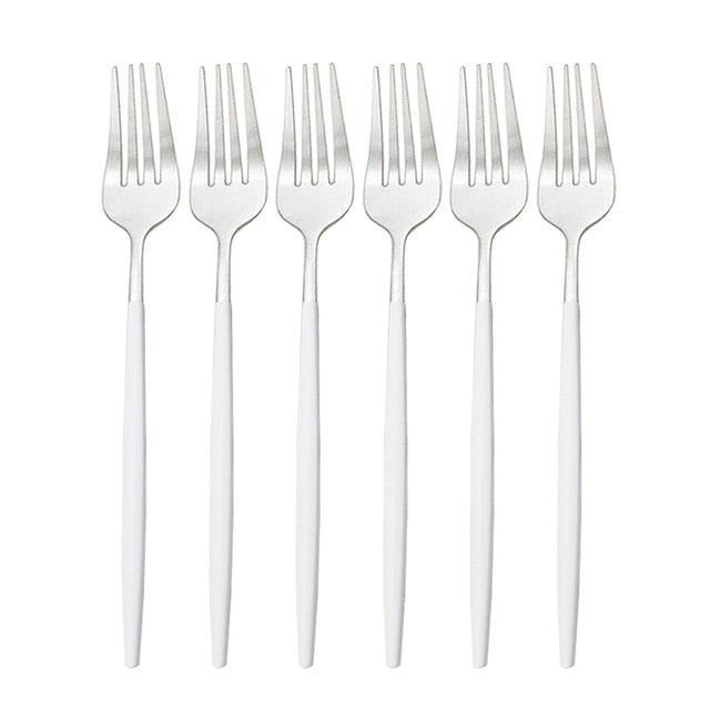 Stainless Steel Dinner Fork Set Estanes (10 Colors)