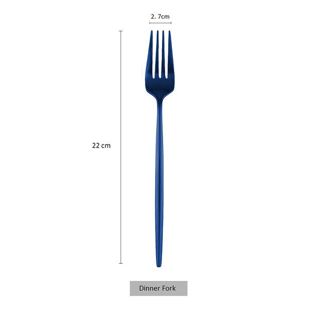 Stainless Steel Dinner Fork Set Panticosa (20 Colors)