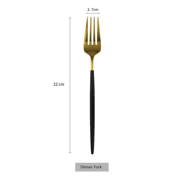 Stainless Steel Dinner Fork Set Panticosa (20 Colors)