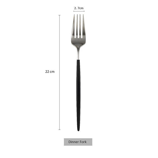 Stainless Steel Dinner Fork Set Panticosa (20 Colors)