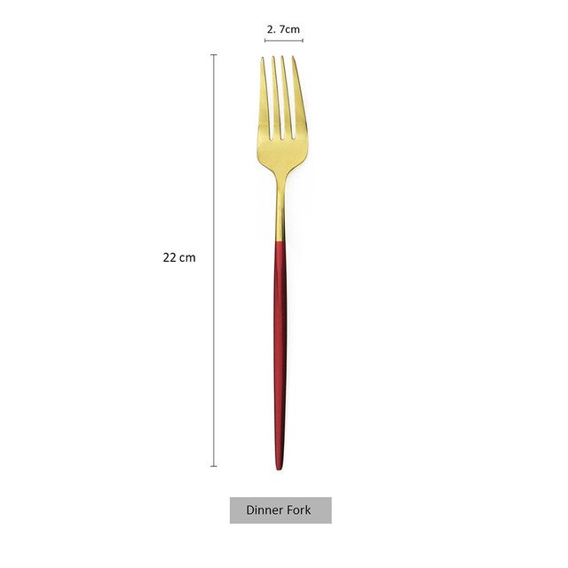 Stainless Steel Dinner Fork Set Panticosa (20 Colors)