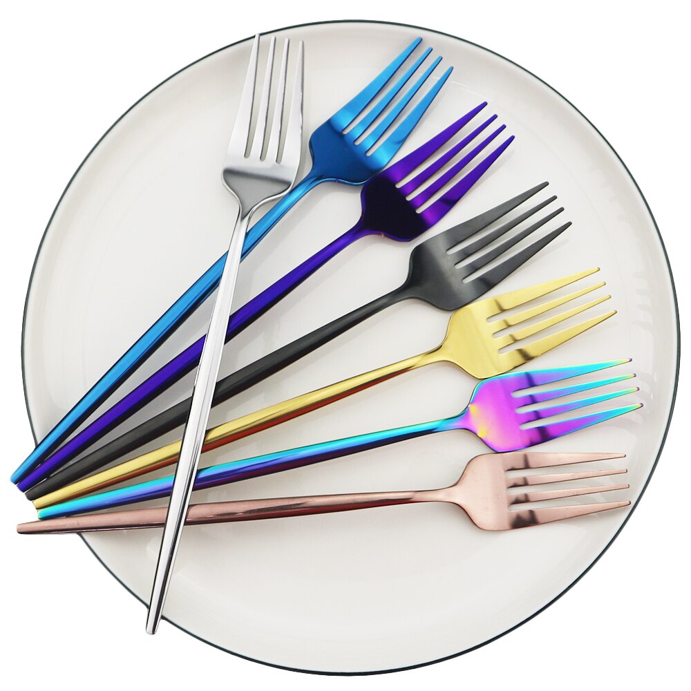 Stainless Steel Dinner Fork Set Panticosa (20 Colors)