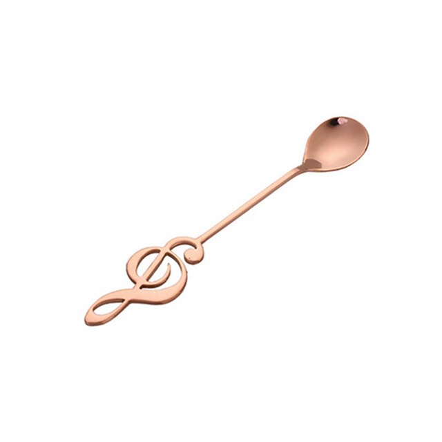 Stainless Steel Spoon Treble Clef (4 Colors)