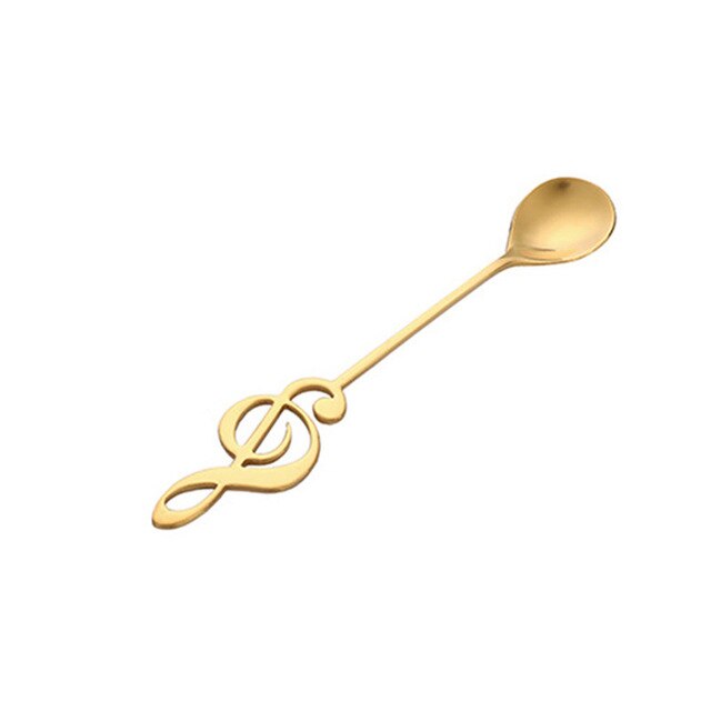 Stainless Steel Spoon Treble Clef (4 Colors)