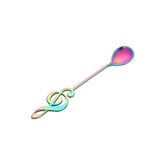 Stainless Steel Spoon Treble Clef (4 Colors)