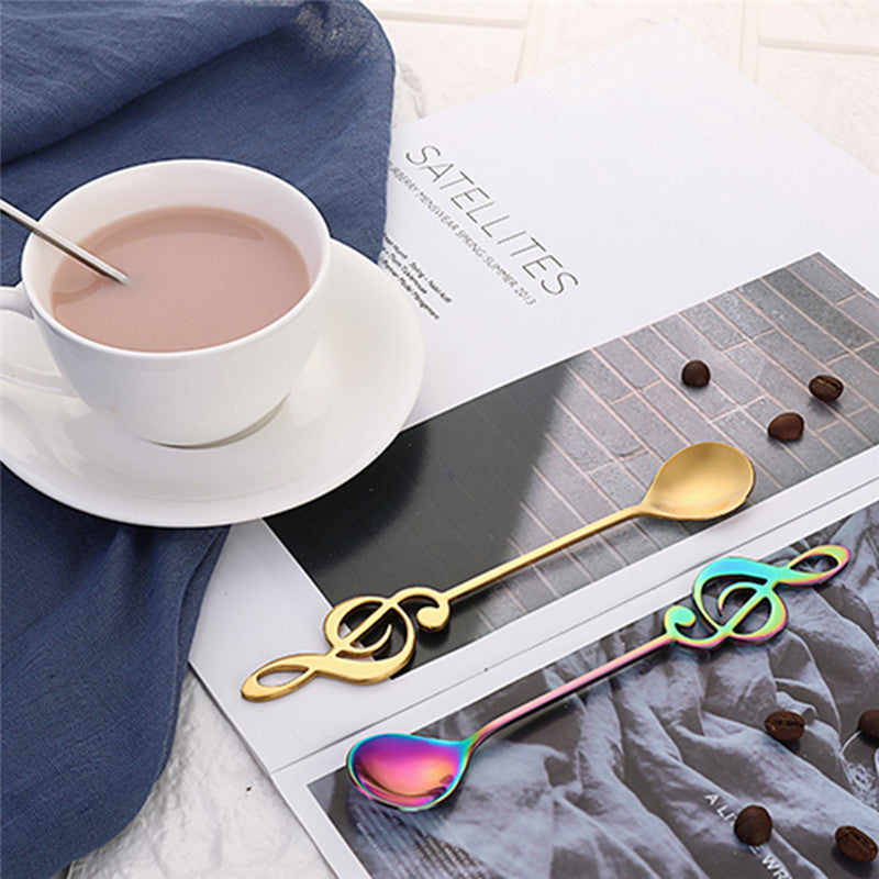 Stainless Steel Spoon Treble Clef (4 Colors)