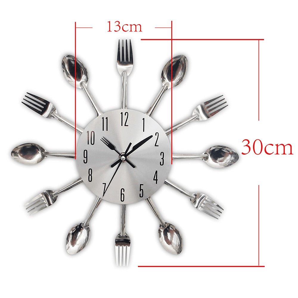 Wall Clock Cutlery