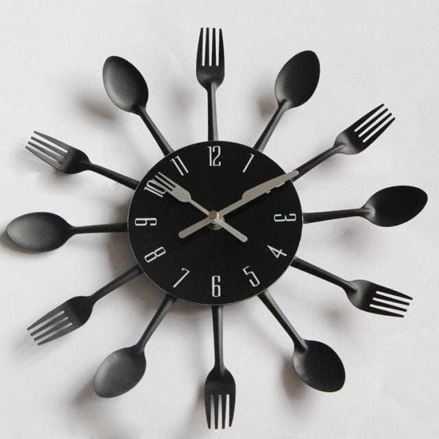 Cutlery Wall Clock Gustav (5 Colors)