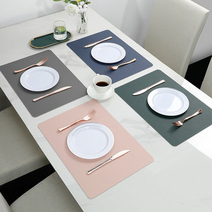 Reversible Leather Placemat Nester