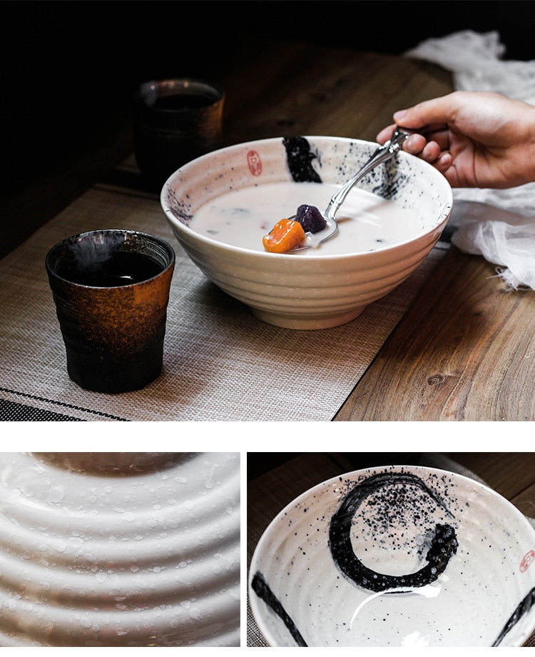 Japanese Soup Bowls Como (2 Sizes and 4 Colors)