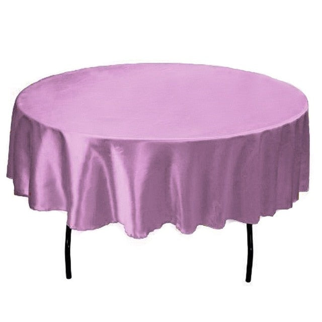 Round Satin Tablecloth Rye (21 Colors)