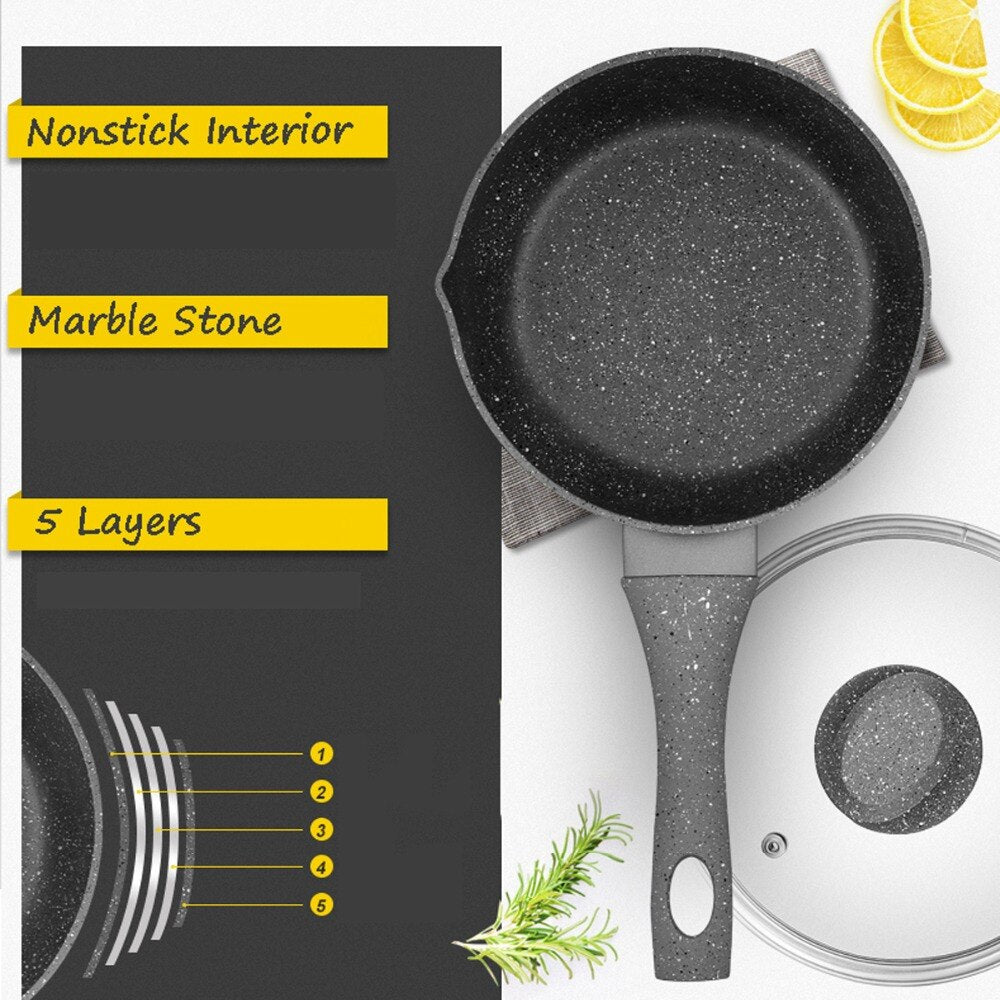 Non-Stick Marble Stone Saucepan Berna (2 Sizes)