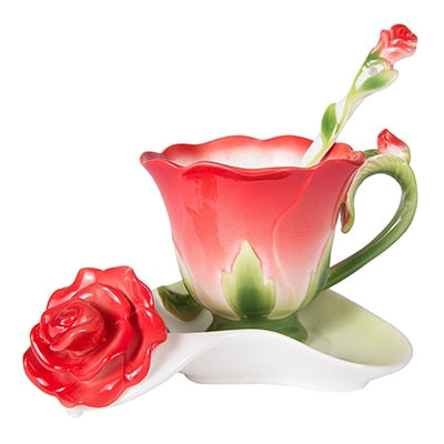 Elegant Tea Cup Set Melrose (4 Colors)