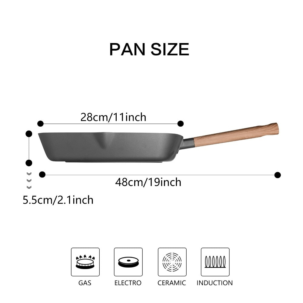 Grill Pan with Greblon C3 Granite Lima