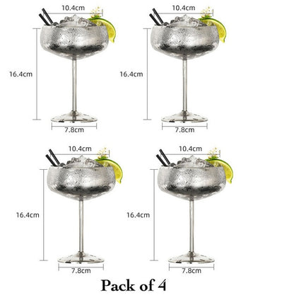 Stainless Steel Cocktail Cup Set Steyr (2 Colors)