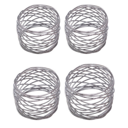 Metal Napkin Rings Set Crendon (5 Colors)