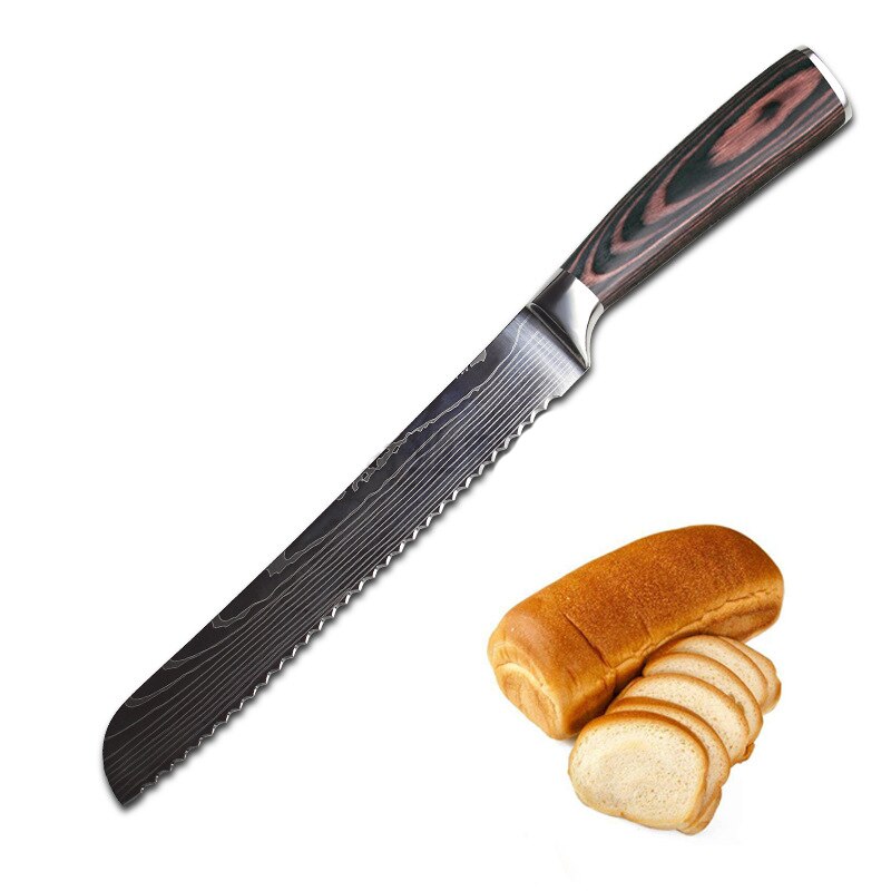 Stainless Steel Bread Knife Luck