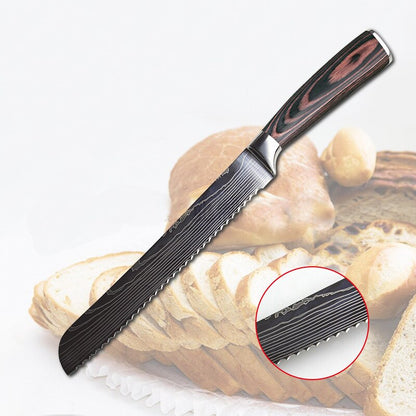 Stainless Steel Bread Knife Luck