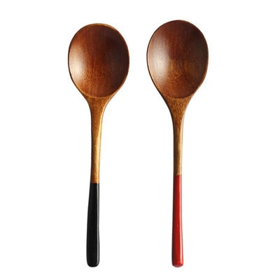 Japanese Wooden Dessert Spoons Set Uji (3 Colors)