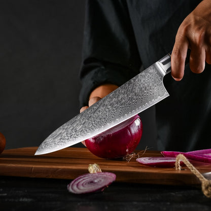 Damascus Chef Knife Kongur