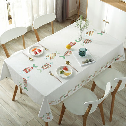 PVC Plastic Tablecloth Simcoe (12 Colors and 4 Size)