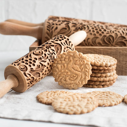 Embossed Wooden Rolling Pin Tarnica (12 Models)