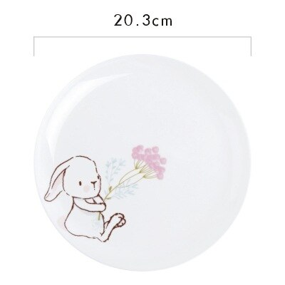 Creative Rabbit Ceramic Plate Kelvin (6 Models)