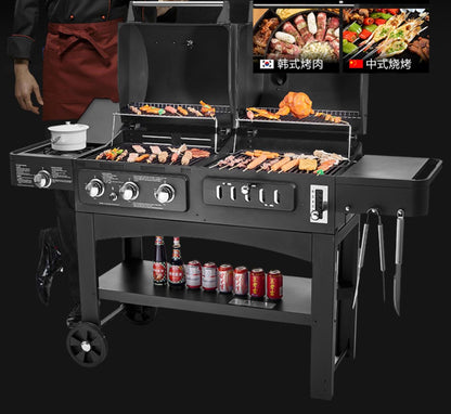 Outdoor Gas and Charcoal BBQ Grill Boston