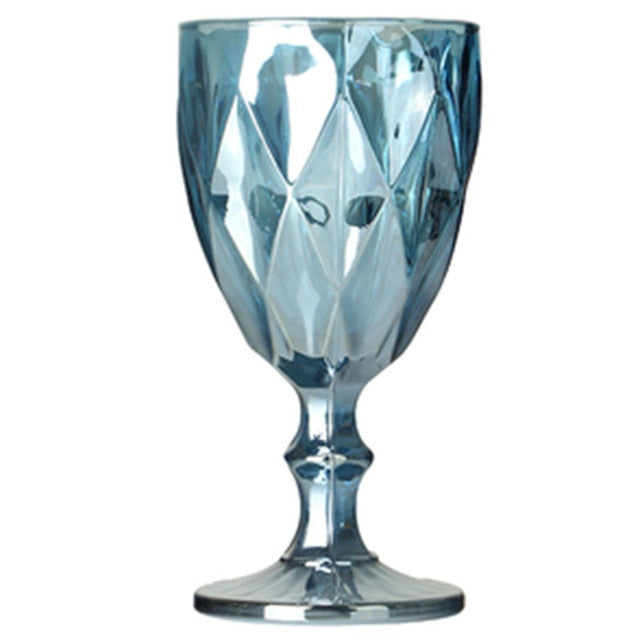 Multicolored Carved Wine Glass Souris (4 Colors)